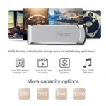 Netac U388 High Speed USB3.0 Metal Rotating Car Computer U Disk - Image 6