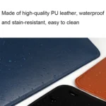 PU08DZ Leather Laptop Liner Bag with Stand Function - Image 5