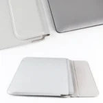 PU08DZ Leather Laptop Liner Bag with Stand Function - Image 6