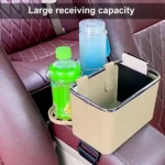 Car Paper Box Hanging Armrest Box Storage Box Cup Holder - Image 6