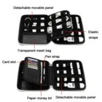 Baona BN-F018 Multifunctional Double Layer EVA Hard Shell U Disk Data Cable Storage Bag - Image 5