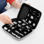 Baona BN-F018 Multifunctional Double Layer EVA Hard Shell U Disk Data Cable Storage Bag - Image 7