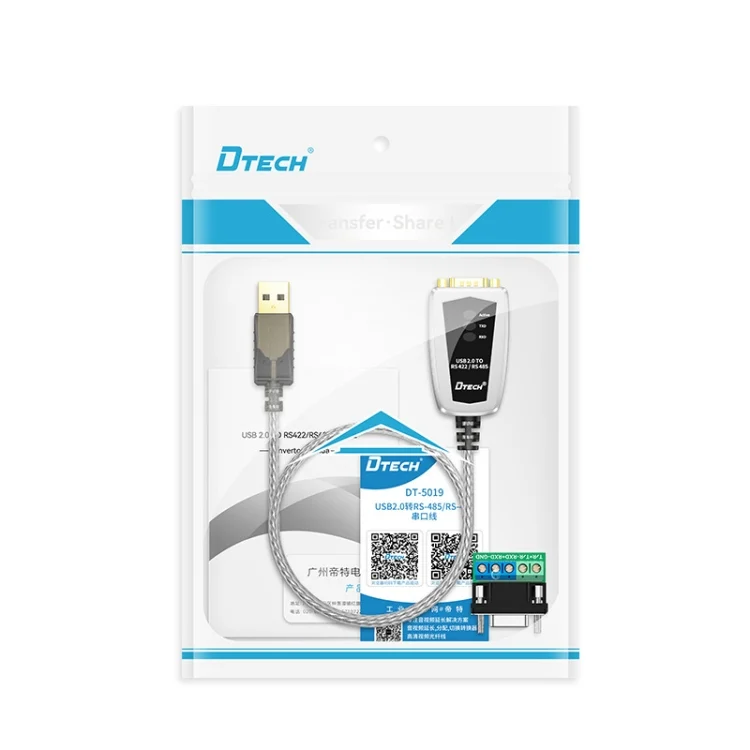 TBD06024265_2.webp DTECH DT-5119 0.5m USB To RS485/422 Industrial Converter Serial Line Communication Adapter - Image 3