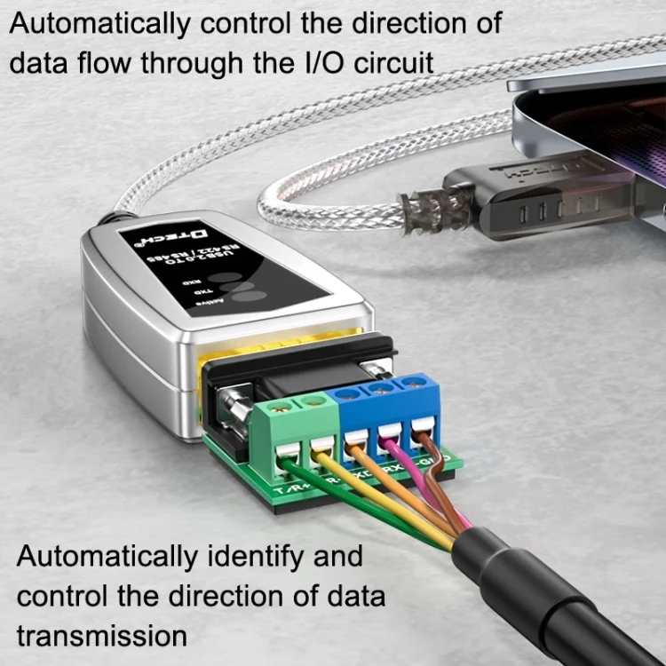 TBD06024265_3.webp DTECH DT-5119 0.5m USB To RS485/422 Industrial Converter Serial Line Communication Adapter - Image 4