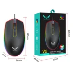 Zerodate V6 4 Keys 1600DPI Game Colorful RGB Marquee USB Luminous Wired Mouse, Cable Length: 1.35m - Image 3