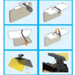 SHUNWEI Car Anti High Beam Visor Night Vision Glasses, Style: - Image 5