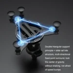 2PCS JQ006 Snap Universal Rotating Car Air Outlet Phone Holder - Image 4