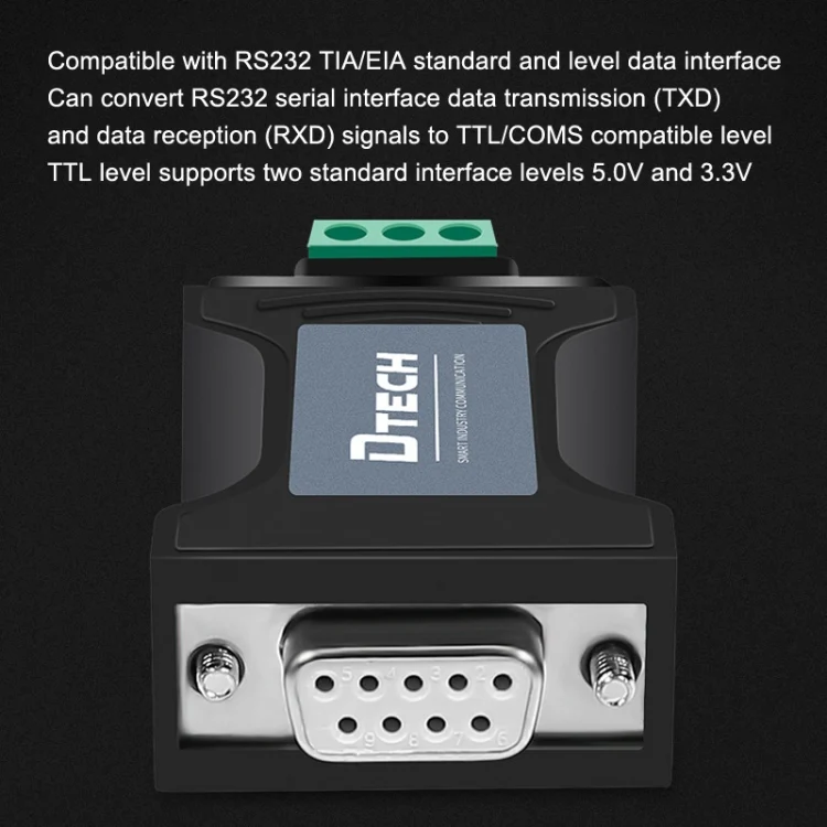 TBD0602457301_B3.webp DTECH DT-9005 Without Power Supply RS232 To TTL Serial Port Module - Image 4