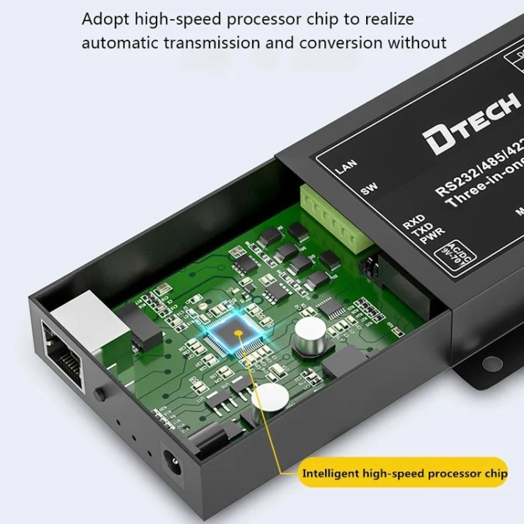 TBD06024593_5.webp DTECH IOT9031 RS232/485/422 To TCP 3 In 1 Serial Server, CN Plug - Image 6