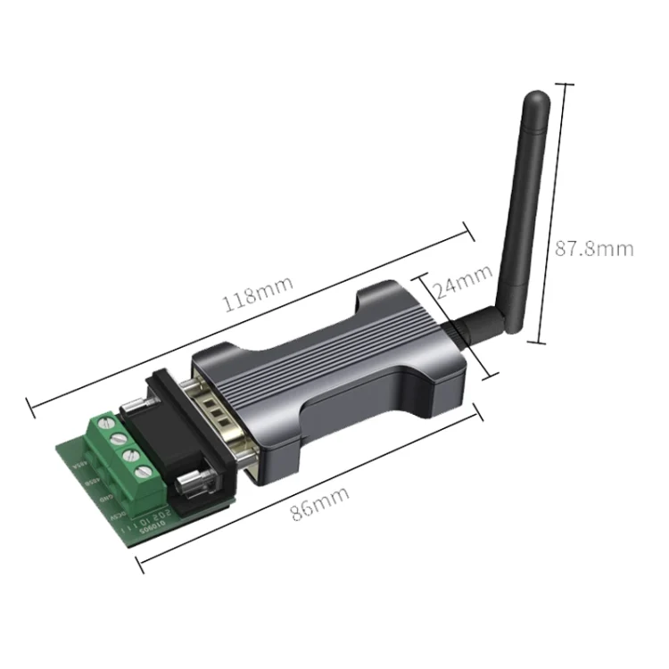 TBD06024606_2.webp DTECH IOT5060A RS485 To LORA Serial Port Wireless Transmission Module - Image 3