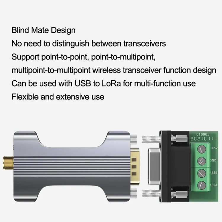 TBD06024606_3.webp DTECH IOT5060A RS485 To LORA Serial Port Wireless Transmission Module - Image 4