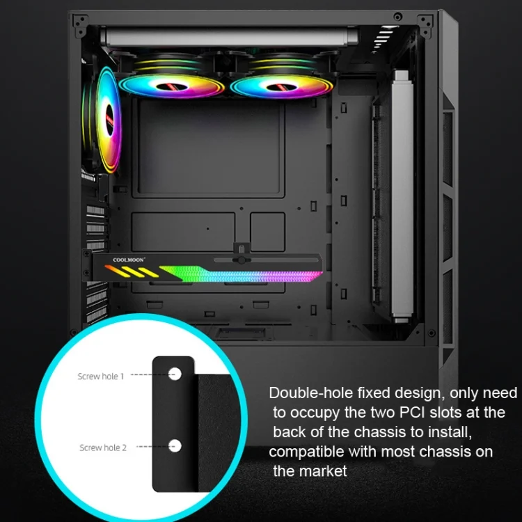 TBD0602479001_B6.webp COOLMOON GT8 Graphics Card Bracket With 5V ARGB Multi-interface - Image 7