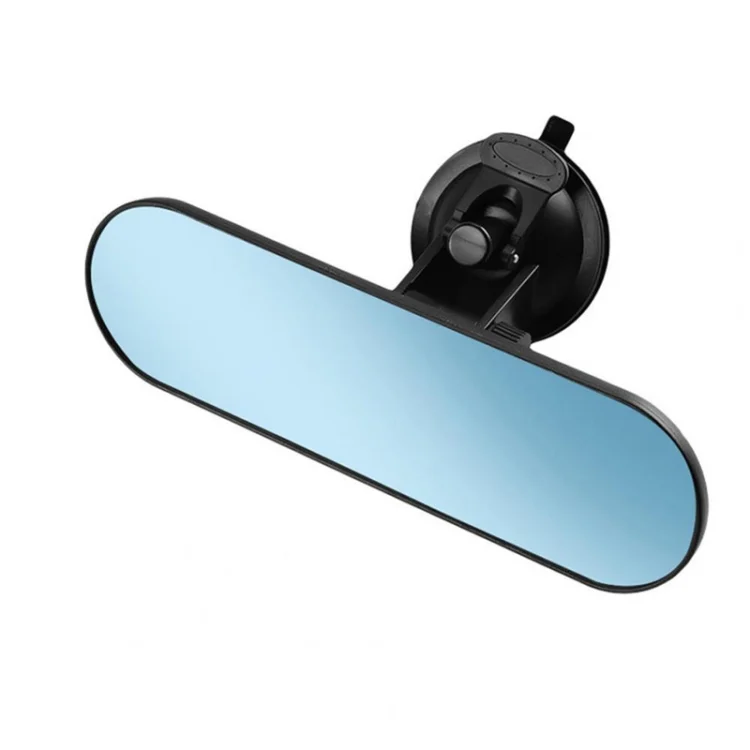 CZC-220 Car Strong Suction Cup Big Vision Flat Rearview Mirror