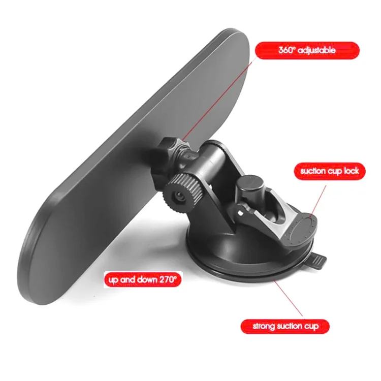 TBD0602482901_B3.webp CZC-220 Car Strong Suction Cup Big Vision Flat Rearview Mirror - Image 4