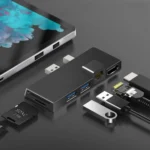 W05 8 In 1 USB3.1 Gne1 Ethernet RJ45 Converter For Surface Pro4/5/6