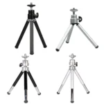 2PCS Projector Phone Stand Desktop Portable Telescopic Mini Metal Tripod, Style: - Image 2
