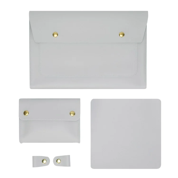 S178 3 In 1 Leather Waterproof Laptop Liner Bag
