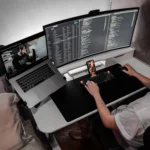 Laptop Stand Desktop LCD Dual Purpose Computer Lift Rotatable Dual Screen Bracket - Image 12