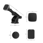 Telescopic Suction Cup Magnetic Suction Car Navigation Desktop Phone Bracket - Image 3