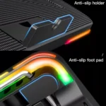 CoolCold F5 Laptop Radiator Bracket Office Desk Adjustable Laptop Cooler,Style: - Image 7