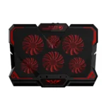 CoolCold 17inch Gaming Laptop Cooler Six Fan Two USB Port 2600RPM Laptop Cooling Pad - Image 2