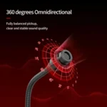 JK Omni-directional Pick-up Microphone Built-in Sound Card  Flexible Gaming Mic - Image 5