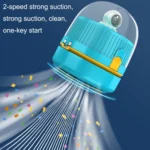 Desktop Vacuum Fan Charging Cleaning Machine Rubber Dandruff Keyboard Cleaner - Image 3