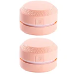2PCS Desktop Mini Vacuum Cleaner Rubber Confetti Keyboard Cleaner