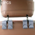 10PCS A-3 Car Hidden Seat Back Hook Multifunctional Rear Phone Holder Hook