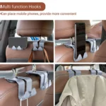 10PCS A-3 Car Hidden Seat Back Hook Multifunctional Rear Phone Holder Hook - Image 6
