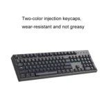 Bluetooth Wired 104-key Two-color Translucent Keycap Mechanical Keyboard - Image 3
