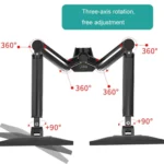 KALOC Computer Monitor Desktop Double Screen Air Pressure Lifting Bracket - Image 4