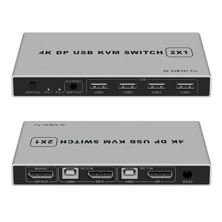 TBD0602681701_1.webp KYSW59 60HZ DP USB KVM Switch 2-in-1 Computer Sharing Device - Image 6