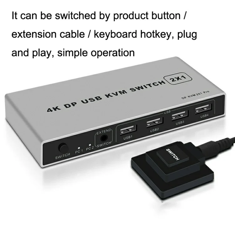 TBD0602681701_B1.webp KYSW59 60HZ DP USB KVM Switch 2-in-1 Computer Sharing Device - Image 2