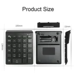 BT302 28 Keys Laptop Mini Wireless Keyboard, Spec: - Image 3