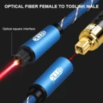 EMK Male To Female SPDIF Paired Digital Optical Audio Extension Cable, Cable Length: - Image 4