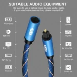 EMK Male To Female SPDIF Paired Digital Optical Audio Extension Cable, Cable Length: - Image 5
