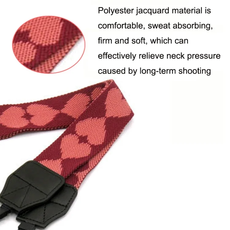 TBD06027272_3.webp 2PCS Cute Love Halter Neck Micro Single Card Machine SLR Camera Strap - Image 4