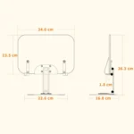 R03 Reading Bookshelf Desktop Non-rotatable Multi-function Liftable Tablet Bracket - Image 3