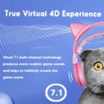 SOMIC G951PINK Head-mounted 7.1 Channel Anchor E-Sports Game Headset Wheat - Image 3