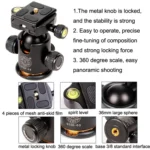 QingZhuangShiDai Q03 Digital Photography Tripod Spherical Panorama Head - Image 6