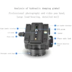 QingZhuangShiDai Q90 SLR Camera Tripod Shooting Bird Telephoto Damping Handle Gimbal - Image 4