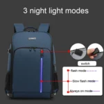 TONO LED Light SLR Digital Camera Backpack With USB Port - Image 6
