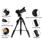 QingZhuangShiDai Q111 Aluminum Alloy Mobile Phone Camera Photography Tripod - Image 3