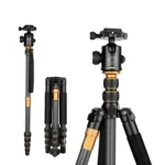 QingZhuangShiDai Q666C Portable Travel Photography Ball Head SLR Camera Carbon Fiber Tripod - Image 2