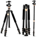 QingZhuangShiDai Q222C SLR Camera Carbon Fiber Portable Travel Tripod - Image 2