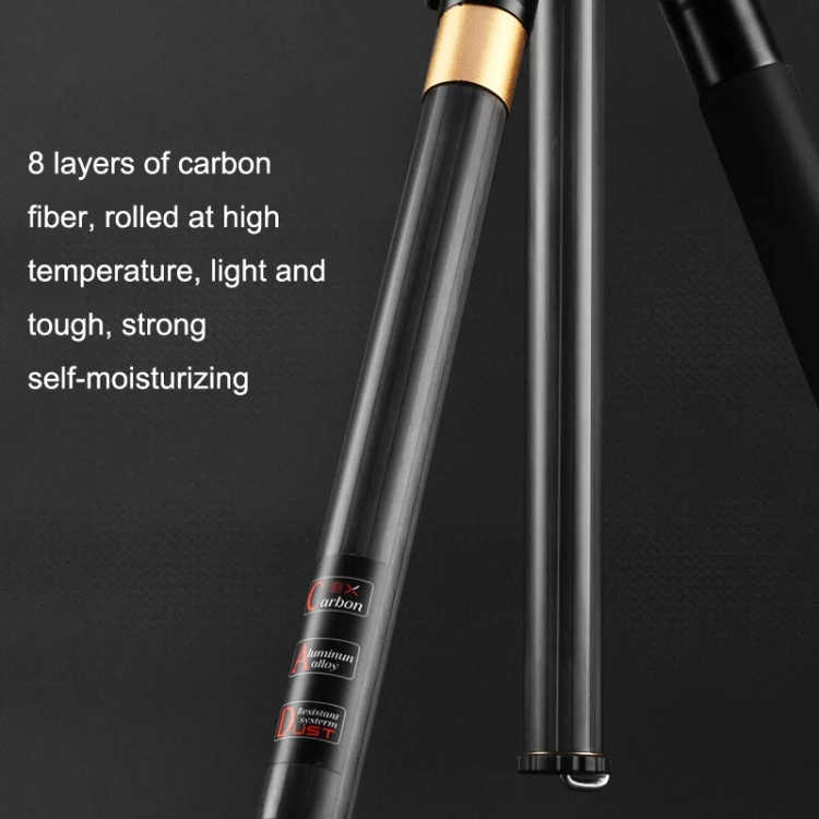 TBD0602805001_B3.webp QingZhuangShiDai Q222C SLR Camera Carbon Fiber Portable Travel Tripod - Image 4