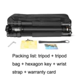 QingZhuangShiDai Q222C SLR Camera Carbon Fiber Portable Travel Tripod - Image 5