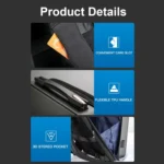 Bopai 61-93318A Hard Shell Waterproof and Expandable Backpack with USB Charging Hole, Spec: - Image 7