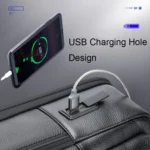 Bopai 61-70111 Cowhide Multi-compartment Waterproof Anti-theft Backpack with USB Charging Hole - Image 5